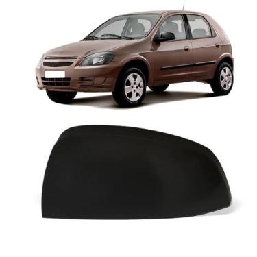 Imagem de Capa Retrovisor GM Celta 2011 12 13 14 15 Lado Esquerdo Pret - Blawer