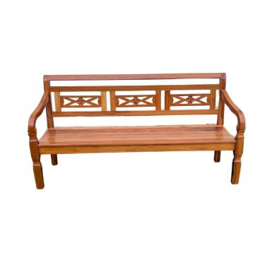 Imagem de Banco Namoradeira 3 Lugares Madeira de Demolição Modelo FLor Sudeste Rústico