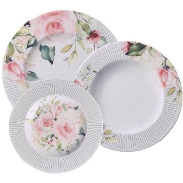 Imagem de Jogo de Pratos Tramontina Ornatta em Porcelana Decorada 12 Peças 96589