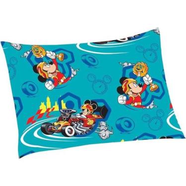 Imagem de Jogo de Cama Solteiro Mickey Aventura Sobre Rodas 2pçs 140x220 - Leppe