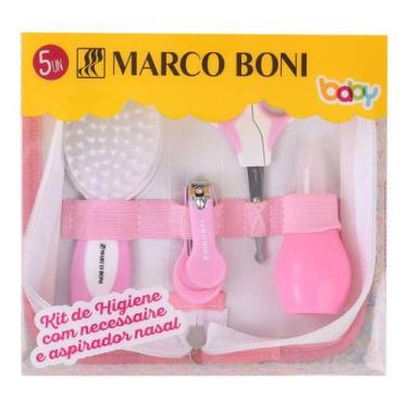 Imagem de Kit de Higiene Baby Com Necessaire e Aspirador Nasal - MARCO BONI, Ros