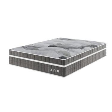 Imagem de Colchão Mola Ensacada Casal 33x138x188cm Lunar Cinza - Casa Giulia - V