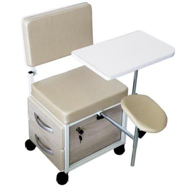 Imagem de Cirandinha Manicure Pedicure Evolux Pérola Com Gaveta Avelã - For-Ty S