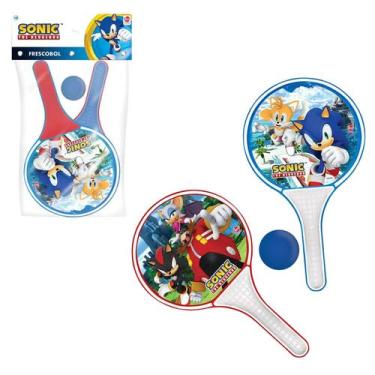 Imagem de Jogo Frescobol Kit Raquetes E Bolinha Sonic Esporte Infantil - LIDER B
