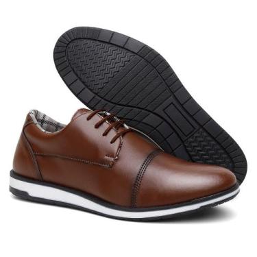 Imagem de Kit Sapato Maculino Social Oxford Com Relogio E Cinto - Sapatoway, Mar
