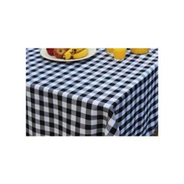Imagem de Kit Com 10 Toalha De Mesa Oxford Xadrez Italiana 1.40 m x 1.40 m - IÉ 