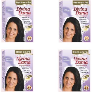 Imagem de Hene em Po Divina Dama 04x50gr Jaborandi ( Cores: Incolor, Chocolate, 