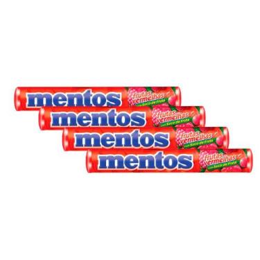 Imagem de Kit 4 Balas Mentos Frutas Vermelhas 37,5g