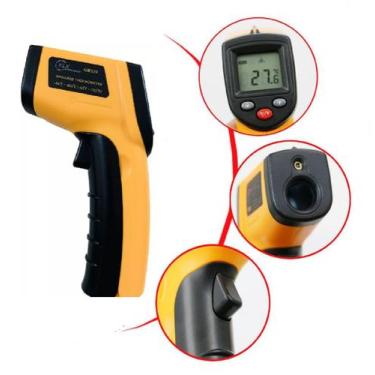 Imagem de Termometro Laser Digital Industrial Culinario Temperatura -50 A 400c K