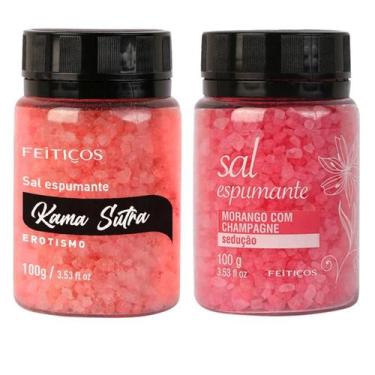 Imagem de Sal de Banho Hidromassagem Relaxante kamaSutra e Morango - Feitiços