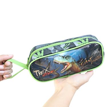 Imagem de Estojo Escolar Infantil Grande Desenho Divertido Duplo Lápis