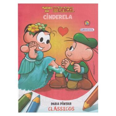 Imagem de Livro Para Pintar Turma Monica Lembrancinha Cinderela - Girassol