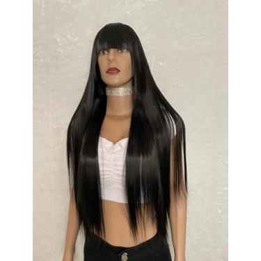 Imagem de Lacewig, peruca, cinza, preta, ruiva, vermelha, platinada, franja, pre