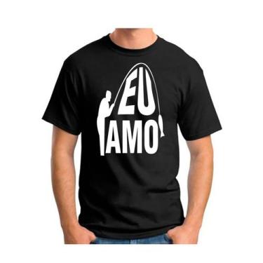 Imagem de Camiseta camisa masculina eu amo pesca pescaria pescador peixe - Dogs,