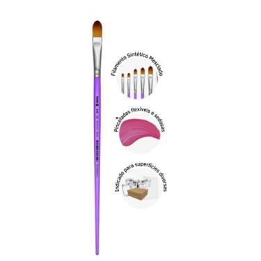 Imagem de Pincel Lingua de Gato Tecido Madeira Tinta A Óleo 444 Artista Nº 12 Ti