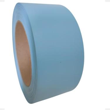 Imagem de Fita De Borda Pvc Para Formica Azul Frances 64mm X 10m Moveis Acabamen