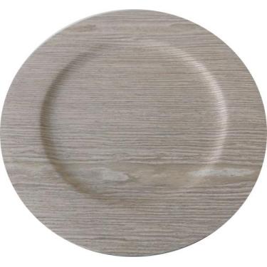 Imagem de Sousplat madeira 33 cm - Niazitex, Marfim