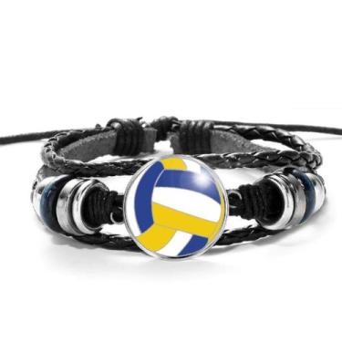 Imagem de Pulseira Bola de Vôlei Voleibol Unissex e Ajustável - RECANTO ASTRAL