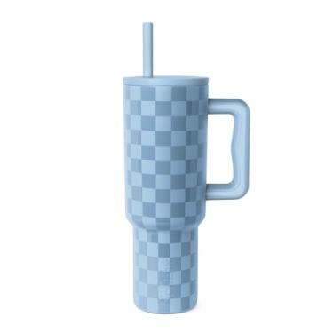 Imagem de Simple Modern | Copo de Viagem Isolado com Alça e Tampa à Prova de Vazamento | 40 oz | Aço Inoxidável e Cerâmica | Compatível com Porta-Copos | Casa, Viagem e Trabalho