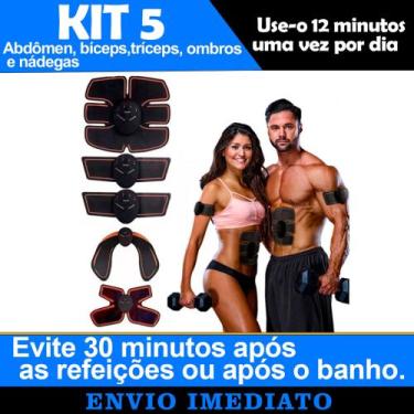 Imagem de Kit Tonificador Muscular Elétrico Smart Fitness Series 5 Em 1 Resultad