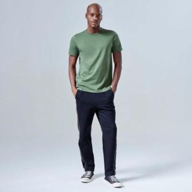 Imagem de Calça Reta Moletom Tech Impermeável Contraste-Masculino