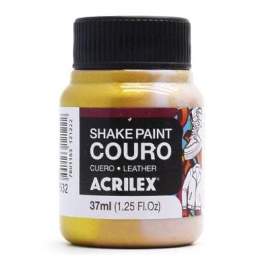 Imagem de Tinta para Couro Shake Paint Acrilex 37ml, 532 - OURO