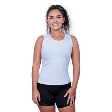 Imagem de Regata Feminina Algodao - Techmalhas, Branco, G