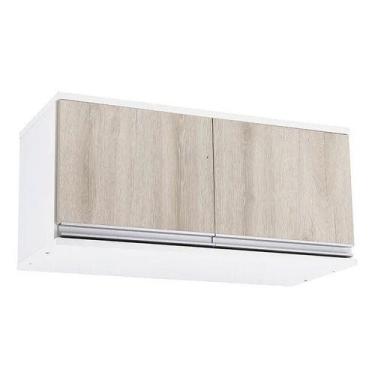 Imagem de Armario Creme Superior 2 Portas 32x70x30cm Facil Instalacao - Spaceo, 