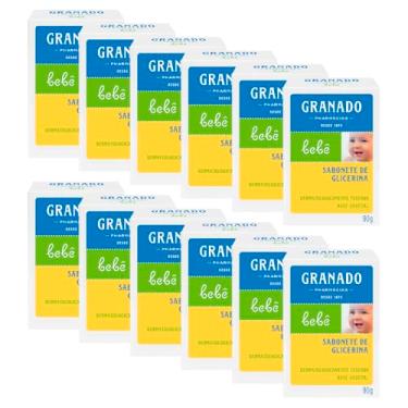 Imagem de Granado Sabonete Glicerinado Bebê, Tradicional, 90g, 12 Unidades