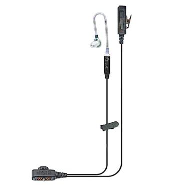 Imagem de Fone de ouvido de vigilância Klein Electronics com botão PTT e microfone redutor de ruído em linha, compatível com Sonim XP5s, XP5plus, XP8 e XP10, fone de ouvido de 2 fios com tubo acústico