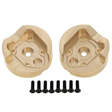 Imagem de MEUS RACING 1/18 RC Model Car Brass Outer Portal Housing Covers Counter Weight Front Gear Covers 65g/pc for AXIAL UTB18 Capra Trail Buggy #AXI212010 Upgrade Parts 2PCS