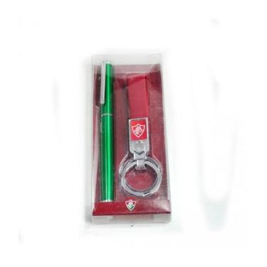 Imagem de Jogo Caneta Touchscreen De Metal Com Chaveiro - Fluminense - Taimes
