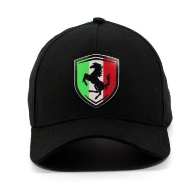 Imagem de Boné Preto Unissex Aba Curva Ajuste Fitão Motorcycles Carro Envio Imed