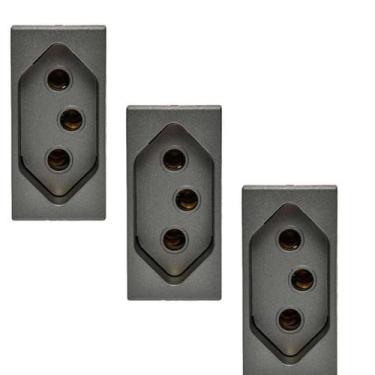 Imagem de 3x Modulo Tomada 2P+T10A Magnésio Arteor 592630 Pial Legrand