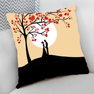 Imagem de Almofada Decorativa Cheia c/ Zíper 25x25 Dia dos Namorados Sombra Casa