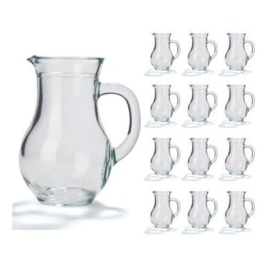 Imagem de Kit 12 Jarra Vidro Molheira Resistente 250ml Suco Stoelzle - Vitrus Gl