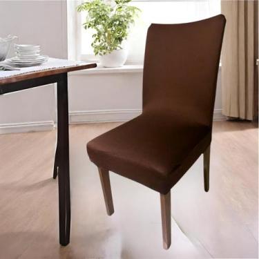 Imagem de Kit 4 Capa Para Cadeiras Jantar Malha Com Elástico  - MC Decorações, M