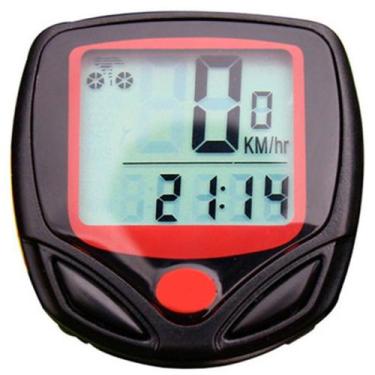 Imagem de Velocímetro Ciclocomputador Odômetro Digital 15 Funções Bicicleta Bike