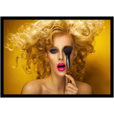 Imagem de Quadro Decorativo Estética Feminina Moda Salões De Beleza Maquiagem Ca