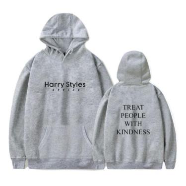 Imagem de Blusa Moletom Harry Styles Treat People Witch Kindness - SEMPRENALUTA 