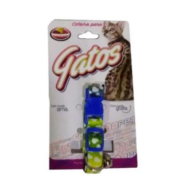 Imagem de Coleira de gato nylon importada 0777 furacao - FURACAO PET