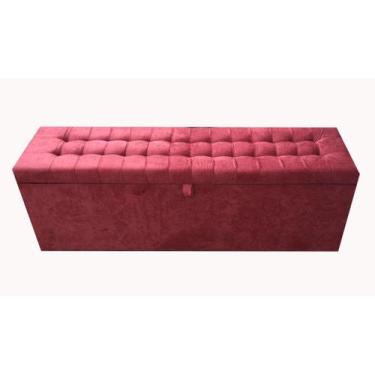Imagem de Calçadeira Baú Laís 160 Para Cama de Casal Queen  - Negromonte Store, 