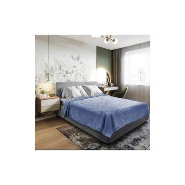 Imagem de Manta Laço Home Comfort Colmeia - LACO HOME, KING, AZUL NAVY