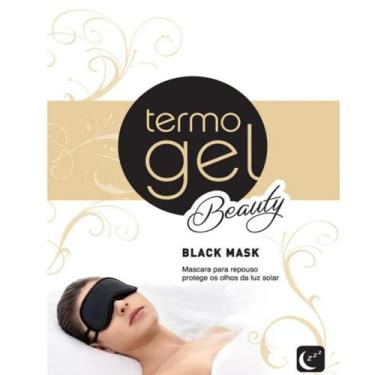 Imagem de Mascara de dormir preta super conforto termogel