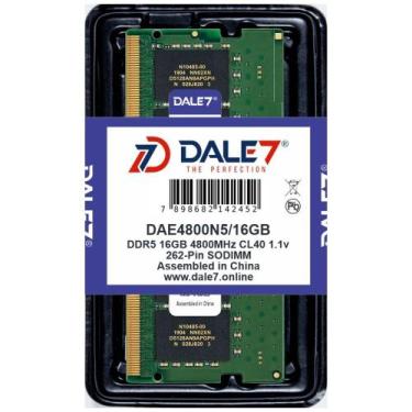 Imagem de Memória Dale7 Ddr5 16Gb 4800 Mhz Notebook 1.1V