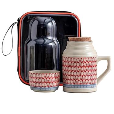 Imagem de Xícaras De Chá Robustas Com Infusor E Tampa, Bule De Chá Chinês E Copo De Caneca Para Escritório, Conjunto De Xícaras De Chá Fácil De Segurar(White1)