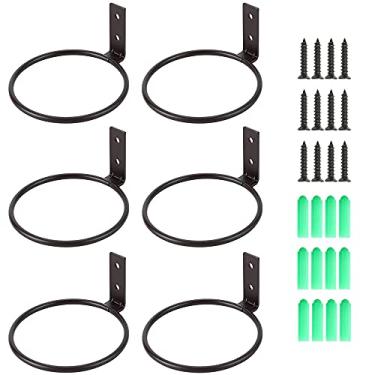 Imagem de Sivya Pacote com 6 ganchos de parede para vaso de flores de 10 cm