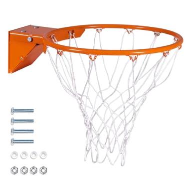 Imagem de GoSports Aro de basquete universal regulation 45,72 cm de aço Breakaway – Use para substituição ou montagem na garagem