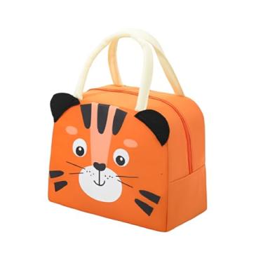 Imagem de Bolsa Térmica Infantil Lancheira Escolar Marmita Com Alça Estampas Fofas (Tigre)