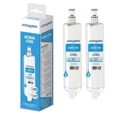 Imagem de Kit 2 Refil Filtro Acquabios Facilite Compatível com Consul Cpb34 Cpc3